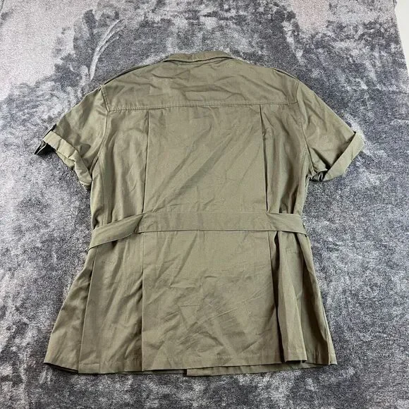 Vtg Willis & Geiger Safari Hemingway Belted Button Up Bush Poplin XL/XXL* - Picture 10 of 12